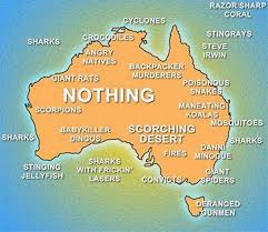 And Not Much Worth Stopping For In Between Australia Funny Australia Australia Map