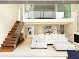 Extravagant Modern White Color Minimalist Big Sofas Design Ideas In Bright Living Room Interior Combined Wit Loft House Loft Design Modern Home Interior Design