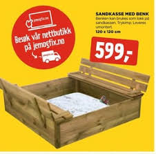 Mangler du inspiration til udendørs leg og underholdning? Sandkasse Med Benk Til 599 00 Fra Jem Fix Allebyggpriser No