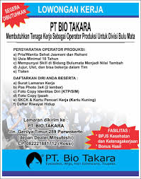 Jika sahabat transkerja tertarik dengan salah satu posisi lowongan kerja pt taekwang industrial indonesia, dan sesuai dengan kriteria yang di inginkan, sahabat transkerja dapat. Pt Bio Takara Home Facebook