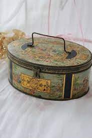 フランスアンティーク ランチボックスタイプのキャンディー缶 ココン フワット coconfouato アンティーク 雑貨 イギリスア vintage tea tins vintage tins tin boxes