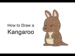 This kangaroo cartoon drawing guide is a great resource for turning a unique looking animal into a cartoon format. How To Draw A Kangaroo Cartoon Youtube