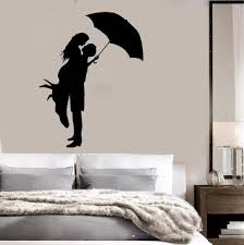 Kissing Couple With Umbrella Wall Stickers Decal Vinyl Wall Stickers Romantic Love Art Wallpaper Waterproof Poster Sa189 Buy At The Price Of 4 98 In Aliexpress Com Imall Com Lovers art print, loving couple, romantic couple, couple in love, hugging, romantic art, anniversary paintings, wall art images, vickie wade. art wallpaper waterproof poster sa189