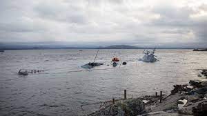 Despite salvage efforts, the helge ingstad is almost entirely underwater. Norwegian Government Scraps The Wrecked Frigate Helge Ingstad