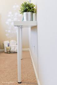 11 Ways To Use Ikea S Lack Shelves In Every Room Of The House Ikea Console Table Ikea Lack Shelves Narrow Console Table