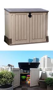Keter Woodland Store It Out Midi 4 Ft X 2 Ft Resin Shed 211166 The Home Depot Resin Sheds Decks Backyard Backyard