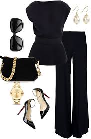 Black And Gold Outfits For Ladies Back Less In Black Work Fashion Fashion Elegant Outfit