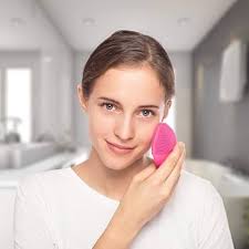 Forever Silicone Ultrasonic Facial Cleanser Brush Remove Makeup -[SKY]: Buy  Online at Best Price in Egypt