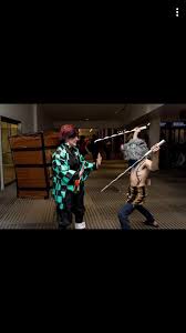 The demon toys with tanjiro for a while punishing him, but not killing him. Me And My Friends Demon Slayer Cosplays Me Being Inosuke And My Friend As Tanjiro With A Nezuko Box She Could Actually Carry Someone In Kimetsunoyaiba
