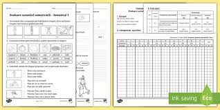 Fisa de evaluare a profesorului. Clasa I Clr Evaluare Sumativa Semestriala FiÈÄ De Evaluare Cu