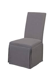 Bassett Mirror Company Skirted Parsons Chair In Grey Linen Set Of 2 Chair Parsons Chairs Bassett Mirror