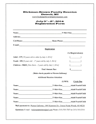 Using a family reunion registration form will definitely simplify the task of planning the reunion. Family Reunion Registration Form Template Family Reunion Registration Family Reunion Invitations Family Reunion Planning