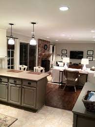 It's impossible to miss favorite movie with family while cooking. Let There Be Light Living Room Kitchen Dining Room Floor Kitchen Living