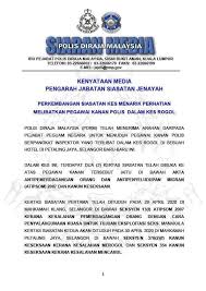 Kenyataan Media Pengarah Jabatan Polis Diraja Malaysia Royal Malaysia Police Facebook