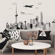 Our wall decals peel off and stick onto the walls easily, making your job a whole. Dream City Wall Stickers Architecture Buildings Wall Stickers Living Room Bedroom Home Decoration Art Wall Decals Large Murals Buy At The Price Of 5 32 In Aliexpress Com Imall Com