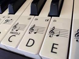 Französisch clavier, italienisch tastiera, älter auch tastatura; Spielzeug Klavier Tasten Aufkleber Noten Lernen Piano Stickers Musik Note Hilfe Karrizoind