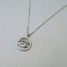 Pendant without chain (chain sold separately) 。 soldered classic necklace bail 。 packaged in a blue satin jewelry pouch 。 shipping information Silver Cancer Zodiac Pendant Azendi
