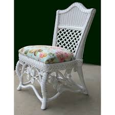 Wicker end table found in tsr category 'sims 3 objects'. Classic White Side Chair Only Model Gsc By Yesteryear Wicker American Rattan