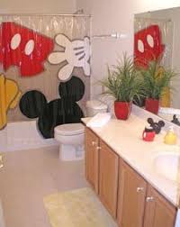 Natural colors like green since normal and also restful; Pin By Julie Owen On Disney Mickey Mouse Bathroom Mickey Bathroom Disney Room Decor