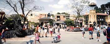 Original Layout Of Adventureland At The Magic Kingdom Before The Magic Carpets Of Aladdin Was Installed Magic Kingdom Disney Magic Magic Carpet