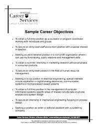 It's a clear statement of what type of job you are looking for with. Sample Career Objectives Resume Free Resume Sample Career Objectives For Resume Resume Objective Statement Resume Objective Examples