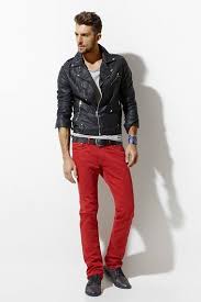 Red Pants Red Leather Jacket Men Leather Jacket Men Zara Young