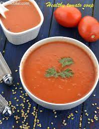 Average brand condense tomato soup, canned a 303 g can of condensed tomato soup has 182 cal. Calories Of Healthy Tomato Soup Is Indian Tomato Soup Healthy