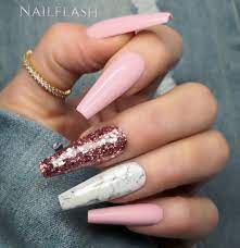 rosa ballerina nagel mit nail designs nails photo and video