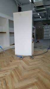 Completion Of Floor Installed Herringbone Red Oak Number To Grade 5 Inch Refinishing Hardwood Floors Refinishing Floors Hardwood Tile
