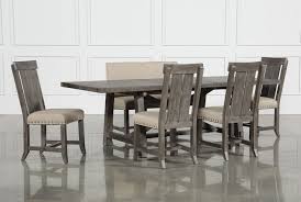 Jaxon Grey 6 Piece Rectangle Extension Dining Set With Bench Wood Chairs Dining Room Table Set Dining Room Sets Rectangle Dining Set