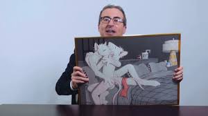 Comedian John Olivers Dearest Wish Was to Own a 28-Year-Old Painting of  Rat Erotica. Last Night, He Successfully Bought It (for $1,000)