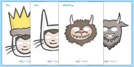* every page is personalized! Free Colouring Sheets To Support Teaching On Where The Wild Things Are