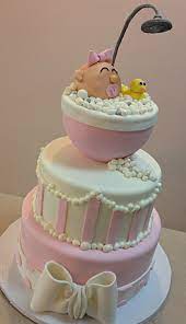 Bathtub Baby Shower Duckie Baby Shower Cake Pink White Adorable Baby Shower Cake Topper Fondant Like It Baby Shower Cakes Cake Baby Shower Cake Topper