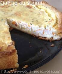 Découvrez cette recette de cheesecake et félicitez son auteur par un coup de coeur ! Quiche Au Surimi La Cuisine De Circee
