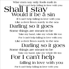 Can T Help Falling In Love Letra Español Amazon Com I Can T Help Falling In Love With You Wall Saying Vinyl Lettering Home Decor Decal Stickers Quo Sweet Love Words Sweet Love Quotes Best Love Quotes