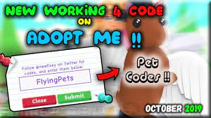 Below are 43 working coupons for adopt me twitter codes 2019 from reliable websites that we . 4 New Codes On Adopt Me October 2019 Roblox Youtube