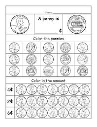 Introduction To Money Worksheets Penny Nickel Dime Quarter Money Worksheets Teaching Money Money Math