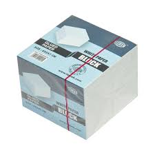 Fis White Paper Blocks Glued 8 X 8 X 7 Cm Size Fsbl8x8x7g