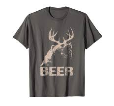 Beer Deer Bear T Shirt Beer Lover Gift Shirt Bear T Shirt Bear Deer Beer Mens Tshirts