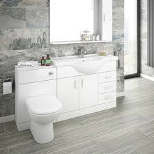 H white gloss bath wall cabinet. Cove 1520mm Vanity Unit Bathroom Suite High Gloss White Depth 330mm Victorian Plumbing Uk