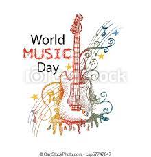 To live my life without melodies impossible. World Music Day Concept Canstock