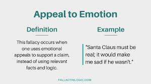 Using the individual's primary/preferred language form (e.g., spoken language, sign, aac devices, or picture symbols); Guide To Appeal To Emotion Fallacy Definition And Examples Fallacy In Logic