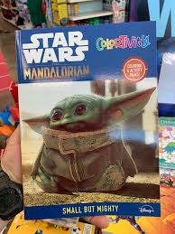 Not a foot from the baby. Dollar Tree Finds A Mandalorian Coloring Book Starwars