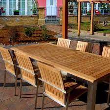 What is the price range for teak patio dining sets? 7 Pc Steel Teak Extension Table Dining Set Signature Table And Alzette Chairs Teak Patio Furniture Teak Outdoor Furniture Teak Garden Furniture