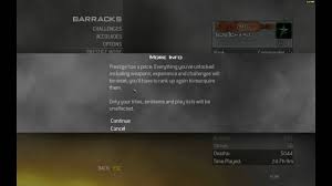 Extra steps to unlock all! Prestiging In Mw2 Prestige 1 Youtube