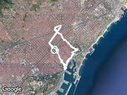 Route In Der Nahe Von Dreta De L Eixample Wanderweg Barcelona Spanien Pacer