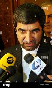 Head of the Arab Department at the Iranian Foreign Ministry, Mohammad Jalal  Fairuznya, speaks with reporters at the end of a two-day meeting of the  Security Committee for Coordination and Cooperation on