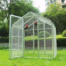 Outdoor Walk In Bird Aviary For Sale Huge Heavy Duty Walk In Bird Aviary Cage Parrot Macaw Flight Playtop Cage New Bird Aviary Large Bird Cages Aviary