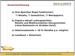 Ein bewährtes anlagekonzept zur risikostreuung. Drei Speichen Regel Metalle Wald Und Wertpapiere Dr Jurgen Muller Dipl Ing Fh Mphil Dr Rer Nat Munchen Pdf Free Download