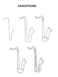 Saxophone Saxophone Music Art Drawing Easy Drawings